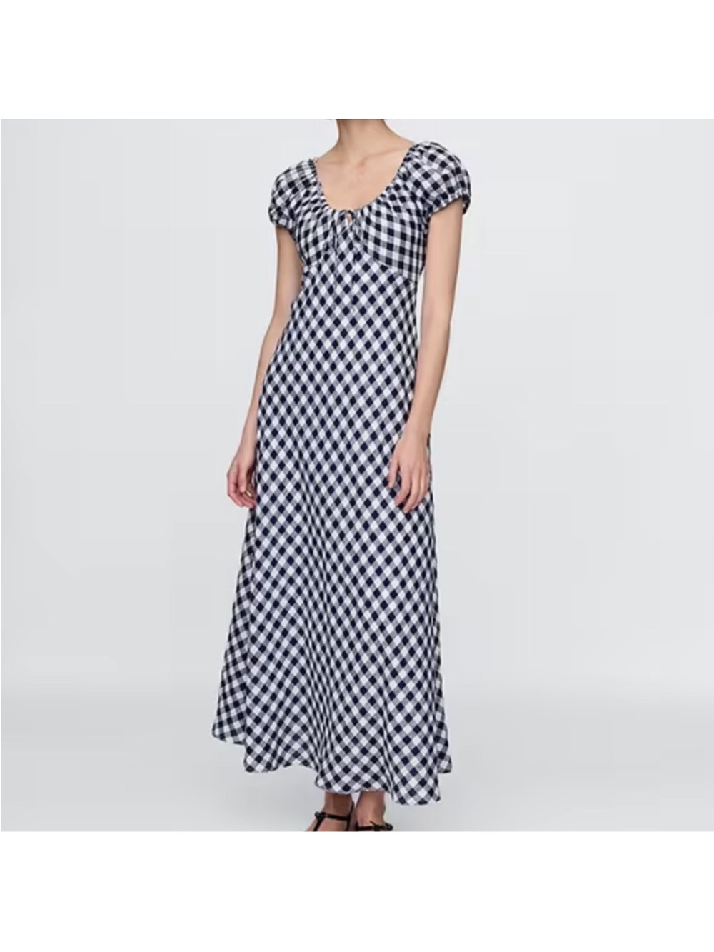 GAP X Doen Navy and White
Gingham Maxi Dress